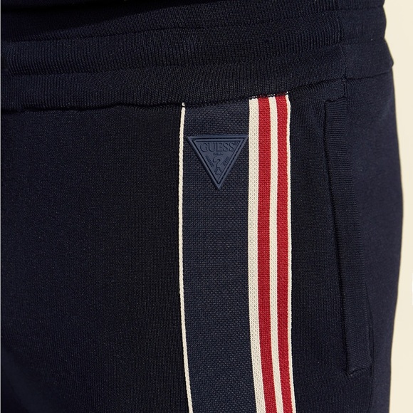 New GUESS Blue Anthony Tech Active Trackpants SZ M - Picture 4 of 5